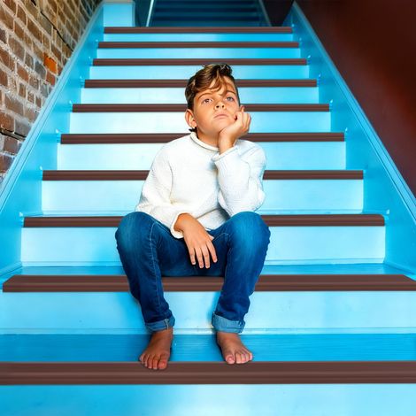 Rutschfeste Treppenkantenleiste Selbstklebende Kantenleiste für Treppen 5m (1/5)