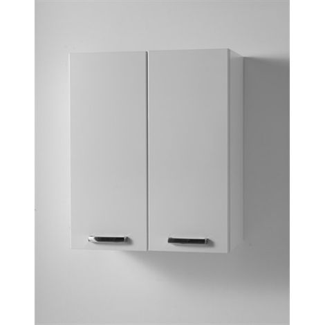 Pensile Eko sospeso 66x37 a 2 ante con 1 ripiano mobile bianco