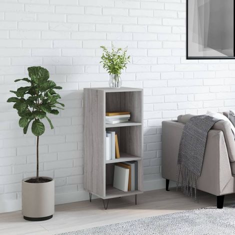 Sideboard Grau Sonoma 34,5x32,5x90 cm Holzwerkstoff