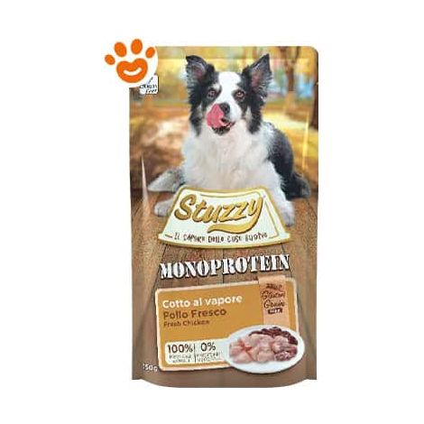 Stuzzy Dog Monoprotein Adult con Pollo - Bustina 150 Gr -