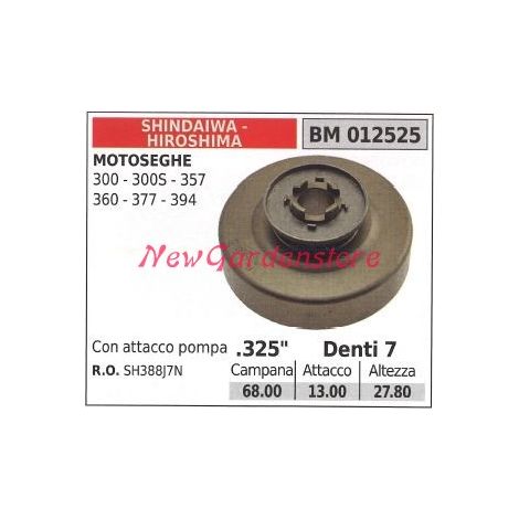 Pignone SHINDAIWA motore motosega 300 300S 357 360 377 394 .325' denti 7 012525