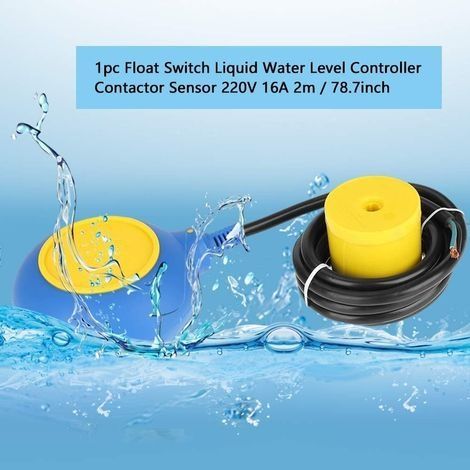 Kabeltyp: Schwimmerschalter - Wasserstandssensor, 1 Stück Schwimmerschalter, Flüssigkeitswasserstandssensor, 220 V 16 A, 2 m / 78,7 Zoll, für Haushalte, Fabriken und Bergwerke (1/4)
