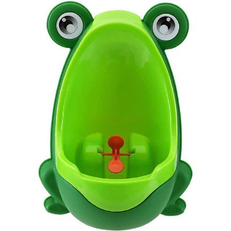 1 urinoir bébé garçon grenouille, mural sur pied, vert, pour apprentissage propreté, 2 à 6 ans (1/5)