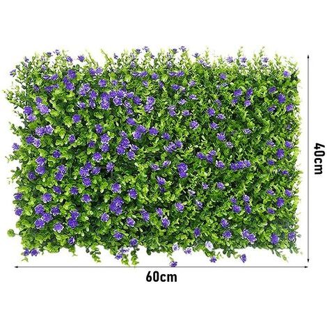 Clôture en gazon artificiel, haies décoratives pour jardin et cour arrière, tapis de gazon synthétique Label (1/2)
