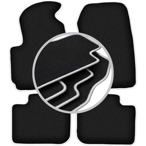 Tapis de sol Carlux argentés pour : Mitsubishi Colt VII hatchback (2004-2008) (1/5)