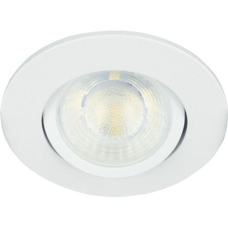 Encastré intérieur LED'UP UNIVERSAL PRO DALI rond orientable blanc TW 2700K-6500K 9,5W IP65 - EUROPOLE - 57216