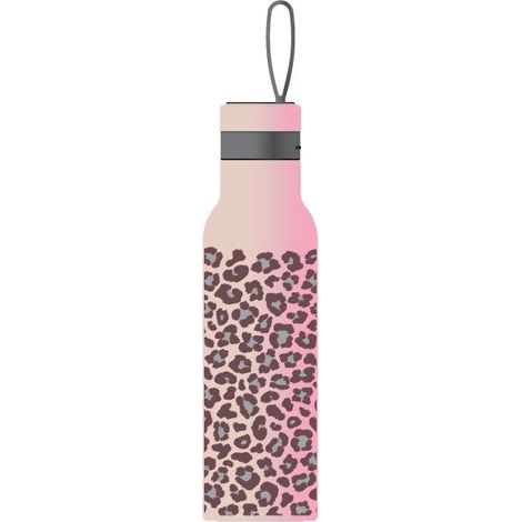 BOTTIGLIA TERMICA 500ML ROSA LEOPARDO
