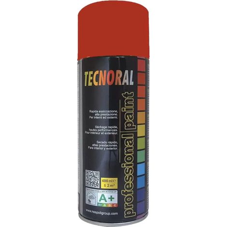 Bombe de peinture TECNORAL (Nespoli) Rouge Chine 0,4 L (1/2)