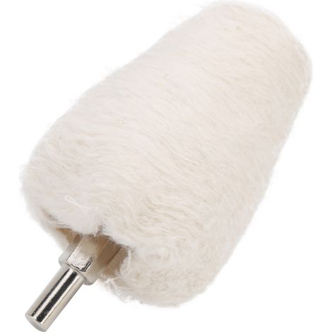 Roue de polissage conique blanche pour perceuse, accessoire de ponçage 55mm (1/5)