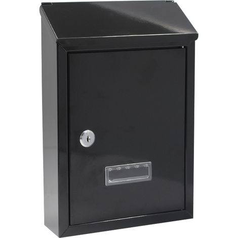 CASSETTA POSTALE 'NINFEA' cm 20,5x6,8x H.30 - grigio antracite - KASART