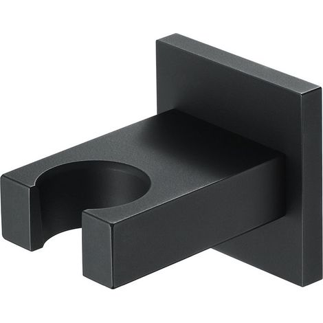 Support de Douche à Main Noir Support de Pommeau de Douche Laiton Support de Tête de Douche Montage Mural Support de Douchette Rectangle Support Douchette，noir (1/4)