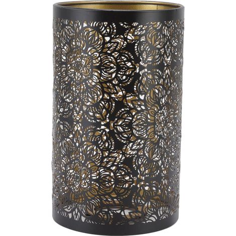 Abat-jour Cylindrique - Pour Douille E27 E26 - En Fer Forgé Aluminium - Style Industriel Minimaliste - Pour Lampe de Table ou Suspension - 1 Pièce