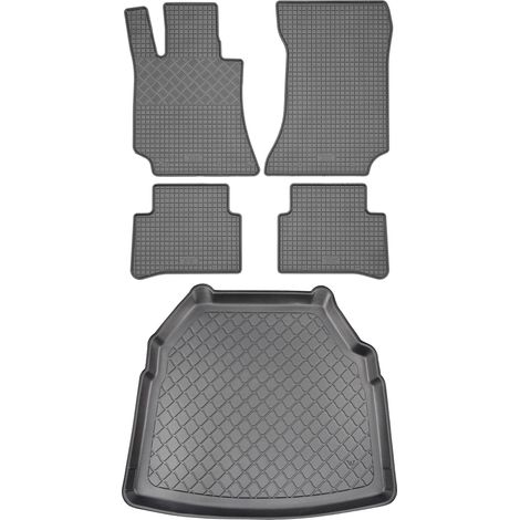 Juego de alfombrillas de goma para coche y alfombrilla para maletero para Mercedes Clase E W212 Cabrio (3 puertas) de mayo de 2010 a noviembre de 2016.
