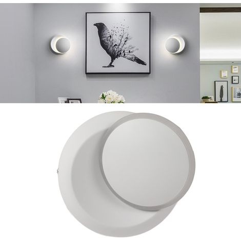 Lampe murale LED éclipse lunaire pour chambre, lampe de chevet, style nordique minimaliste et créatif, rotative, idéale pour salon, couloir ou escalier. (1/5)