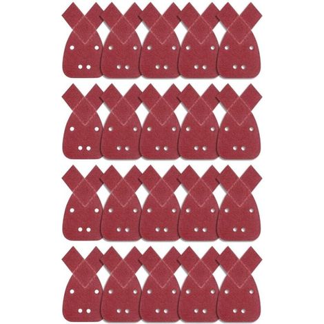 20 fogli abrasivi triangolari, fogli abrasivi Mouse grana 60, carta vetrata per dettagli, levigatrice palmare (1/4)