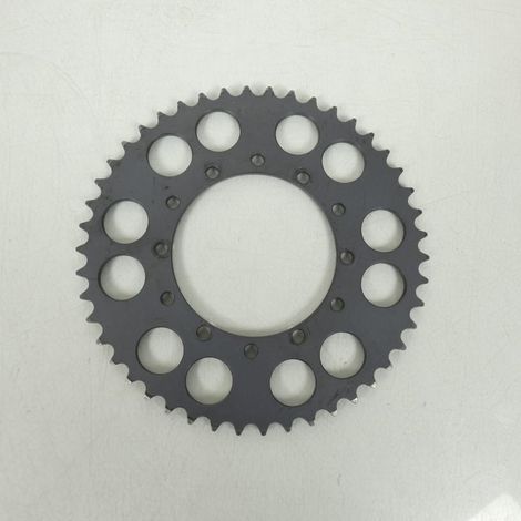 [PRODUIT D'OCCASION] Couronne de transmission pour moto 46 dents alésage Ø111mm Pas (1/2)