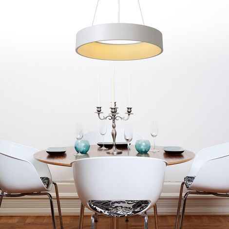 Lucide TALOWE LED - Pendelleuchten - Ø 60 cm - LED Dim. - 1x39W 3000K - Weiß (1/5)