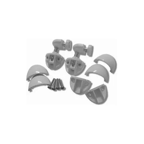 Set di cuscinetti inferiori per KING 2P Novellini a muro, bianco.