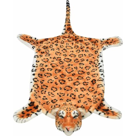 Maison Exclusive - Tappeto di Peluche a Forma di Leopardo 139 cm Marrone (1/4)