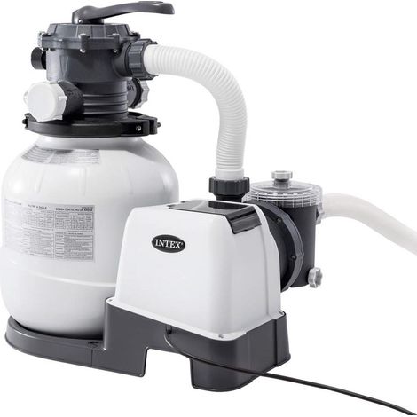 Intex 26646 Pompa a Sabbia, Flusso Acqua: 7.900 l/h, Flusso Sistema: 6.000 l/h (1/10)
