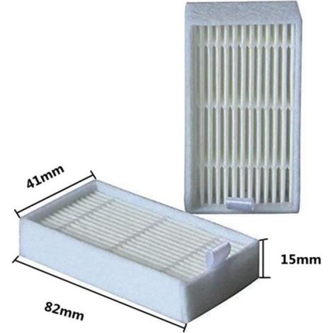 Lot de 10 filtres pour aspirateur Filtre HEPA pour CHUWI V3 iLife X5 V3 + V5 V5pro Ecovacs CR130 CR120 Cen540 Cen250 Ml009 (1/2)