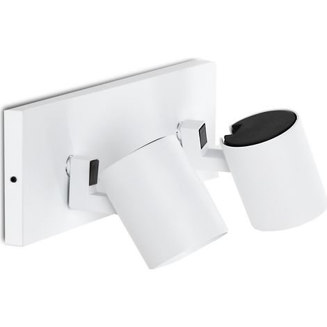 Aplique de Pared "Lumiastra" 2xGU10 Blanco Sin Bombilla