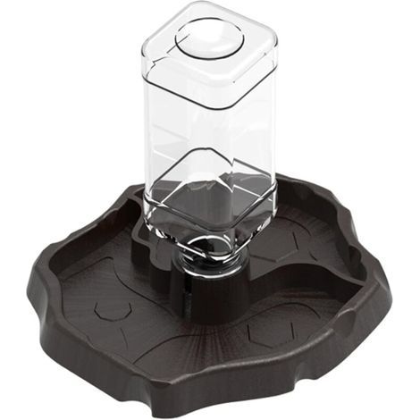 Abbeveratoio per rettili con bottiglia, mangiatoia e dispenser automatico d'acqua. Modello 2 in 1 in plastica, ideale per tartarughe, lucertole, gechi, serpenti e scorpioni. (1/4)