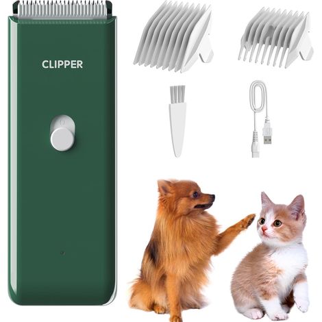 Tondeuse à cheveux pour Chien et chat, Kit Toilettage Chien, Vert (1/5)