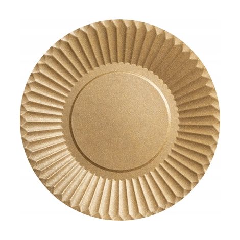 Assiettes en papier jetables 15 cm, lot de 100, kraft écologique