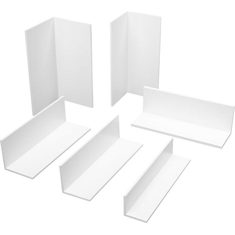 2 Meter Eckprofile Winkel gleichschenklig Auswahl PVC weiss HJ: 15x15x2.5mm - HJ.306
