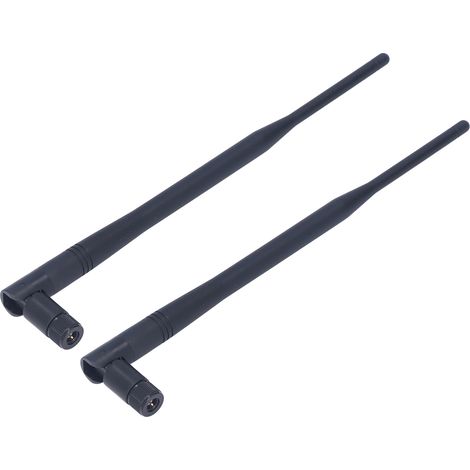 2 Stück faltbare 4G-Antennen, 12 dBi, hohe Verstärkung, SMA-Stecker, omnidirektional für Router (1/5)