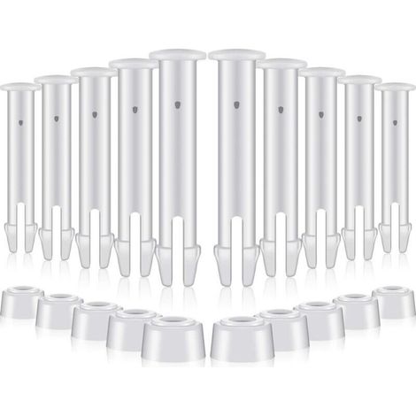 12 Pièces Goupilles en Plastique pour Intex Round Metal Frame Pools Pièces de Rechange pour Joints de Piscine pour Joints de Piscine,Remplacement de pièces de Rechange Joint Pins(6cm/2.36in) (1/4)