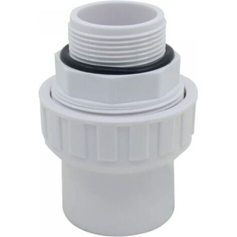 PVC-Verschraubung gemischte Verbindung zum Schrauben x Kleben Gewindeanschluss PVC-Druckkupplung Sandfilterpumpe Pool O-Ring