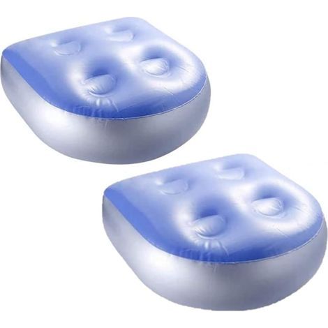 2-teiliger aufblasbarer Kindersitz, Rückenlehnenkissen für Whirlpools mit 4 Saugnäpfen für alle Jacuzzis und Spas (47 x 37 cm) (1/5)