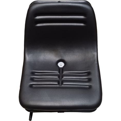 Sedile in ecopelle nero con monosocca esterna seatindustries