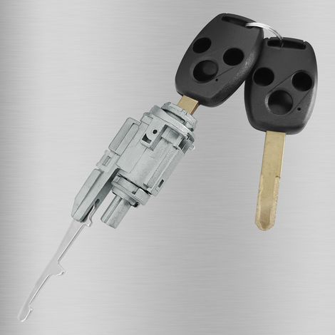 Compatible with Honda ignition lock straight panel 3-button CRV Accord Fit Civic Odyssey ignition lock cylinder 2 3-hole keys (1/4)