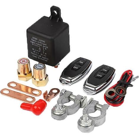 12V Batterieschalter mit Fernbedienung, Diebstahlsicherungs- und Trennrelais, Sicherheitsisolator für Fahrzeuge.
