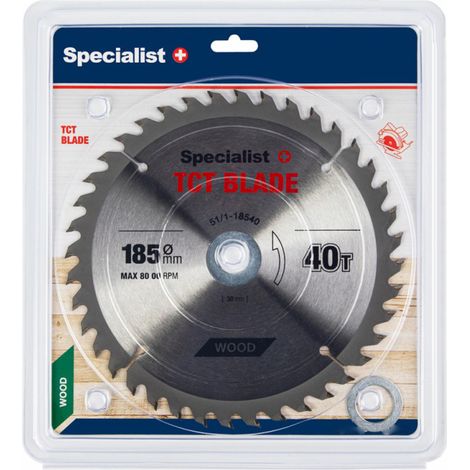 Lame de scie Specialist Wood 185x1 4x30/20/16 mm Z40