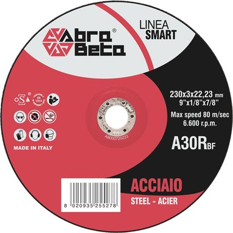DISCO TAGLIO SMART ROSSO 115X3,2MM PER ACCIAIO