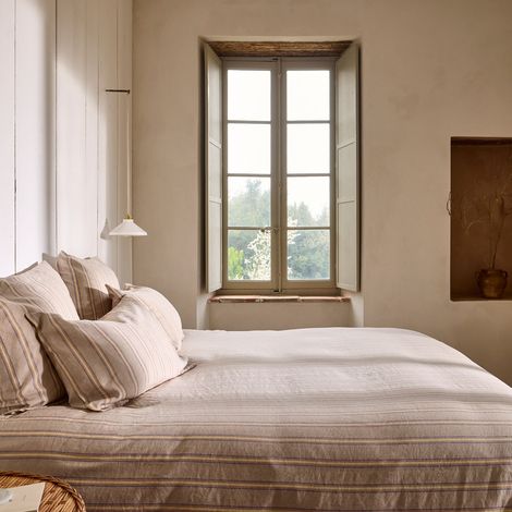 Housse de couette en Rayures tissées colorées LELIO