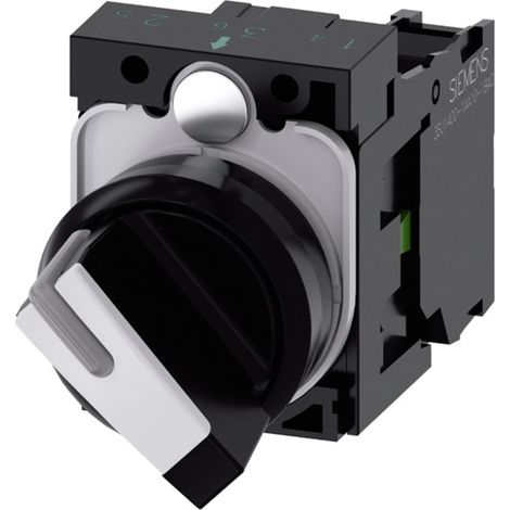 Siemens SIRIUS ACT Rundschalter Schwarz und Weiß 22 mm (1/4)