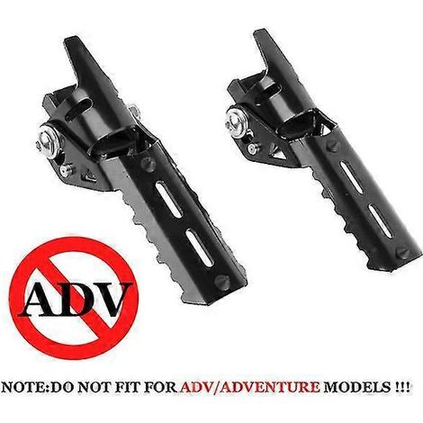 Motorrad-Fußrasten vorne, klappbar, 2225 mm, passend für Honda CRF1000L Africa Twin X-Adv, Tiger und BMW – Schwarz (1/5)