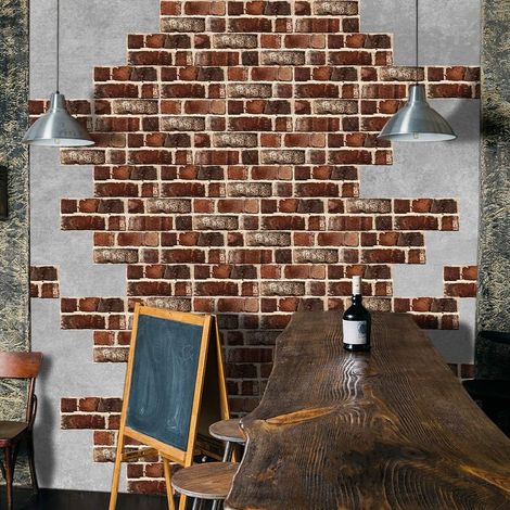 Autocollant effet carrelage mural pour décoration intérieure, dosseret auto-adhésif, carreaux autocollants pour salon, cuisine, salle de bain (UB035, 27pcs) (1/5)