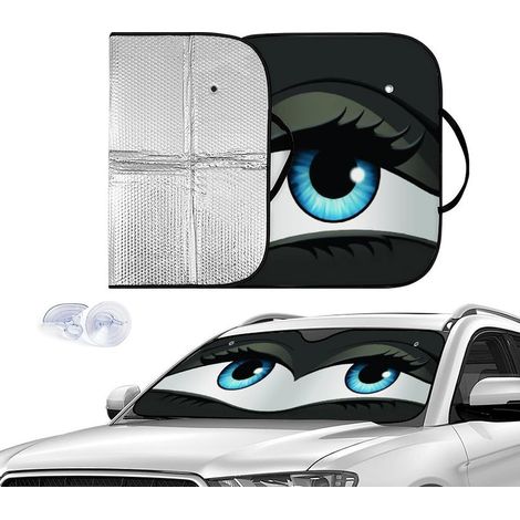Pare- de voitureavant Protection Solaire Feuille d'aluminium Couvre pare-brise anti-UV Pour berlines SUV camionnettes monospaces pickups (1/5)