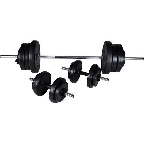 Maison Exclusive - Langhantel + 2 Kurzhantel Set 60,5kg (1/5)