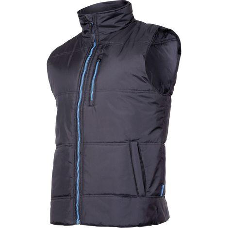 Chaleco aislante, negro y azul, "3XL", CE, lahti