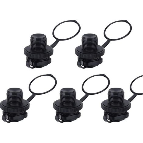Valvola Spirale di Inflazione, 5 Pz Valvole Aria Adattatore Valvola Cappucci, Tappi, aria gonfiabile a Forma di Spirale, un gommone e Barca da Pesca Gonfiabile Materasso Gonfiabile (1/5)