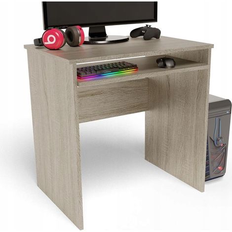 Bureau Informatique Chêne de Sonoma - Table d'ordinateur Style contemporain - 70 x 51 x 76 cm (1/4)