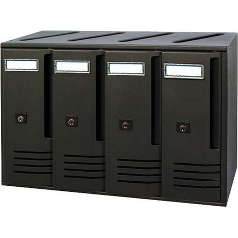 Cassetta postale mod.cubo 4 posti alluminio 420x175x300 trimec condominio - Salone (1/2)