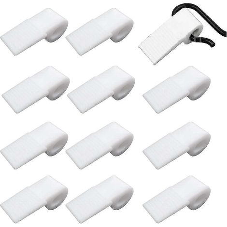 Clips pour ressorts de canapé, pièces de réparation de meubles, paquet de 50, en plastique blanc DC (1/5)